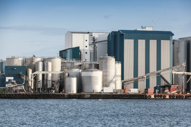 Fishmeal factory in Norway