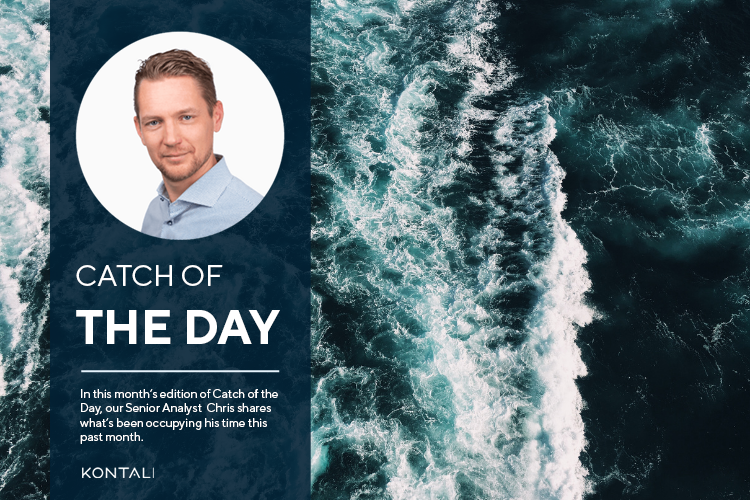 Cover photo of the Catch of the Day monthly column.